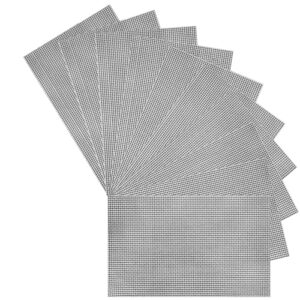 MANICAF Vliegengaas, reparatietape, 10 stuks, 13 x 18 cm, vliegengaas, reparatieset, waterdichte reparatiepleisters, reparatietape voor raamgaas, zwart