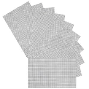 MANICAF Vliegengaas, reparatietape, 10 stuks, 13 x 18 cm, vliegengaas, reparatieset, waterdichte reparatiepleisters, reparatietape voor raamgaas, grijs